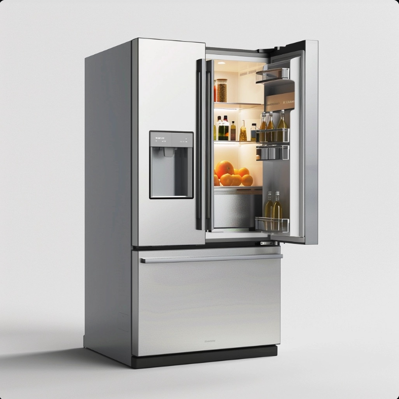 36-Inch French Door Refrigerator with Water and Ice